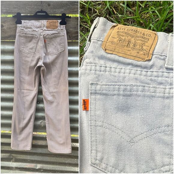 Levi's Other - Authentic VTG 80s Gray Levis Orange Tab High Waist Jeans Size 14 Juniors/Youth